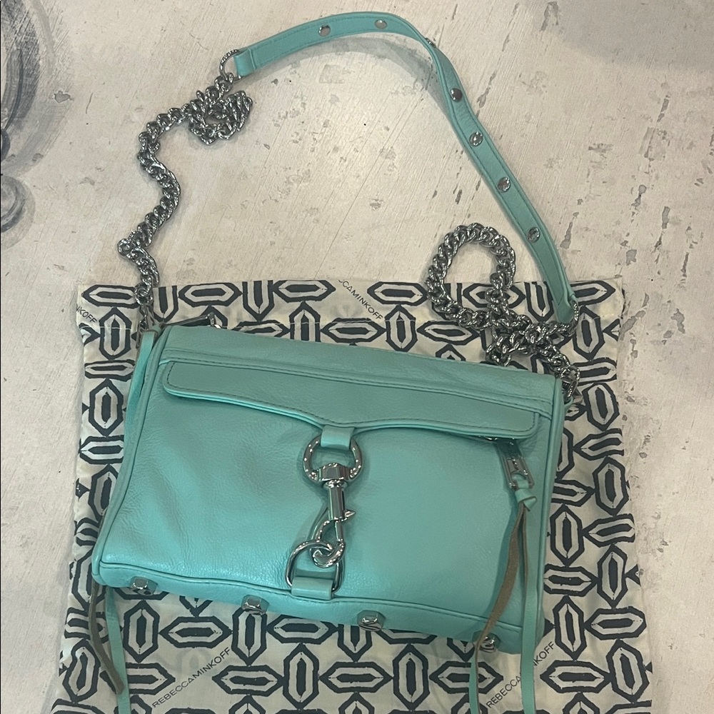 Rebecca Minkoff Turquoise Leather Crossbody Bag